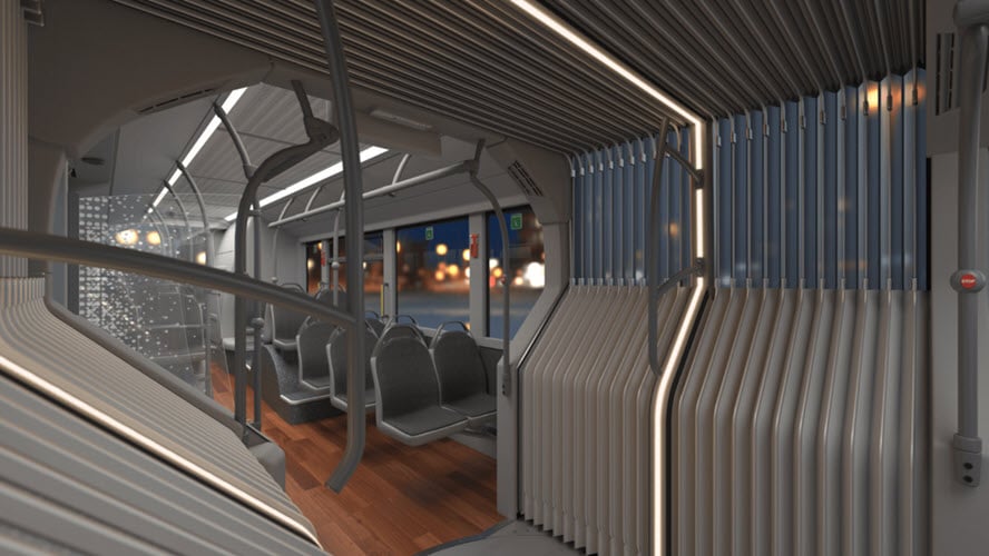 BusLink lighting by night